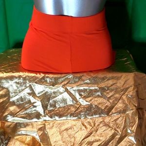 FOREVER 21 WOMEN LEGGING SHORT LIPSTICK YR-B SZ S